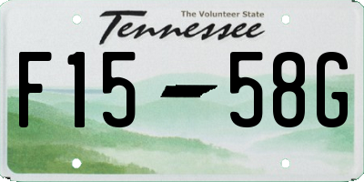 TN license plate F1558G