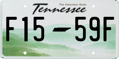 TN license plate F1559F