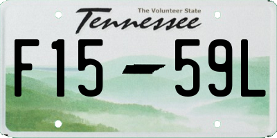TN license plate F1559L