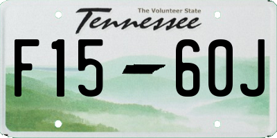 TN license plate F1560J