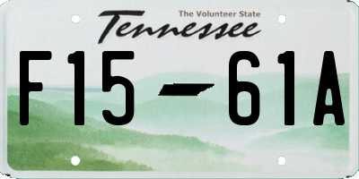 TN license plate F1561A