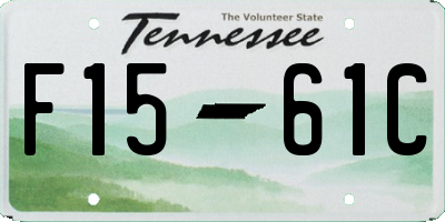 TN license plate F1561C