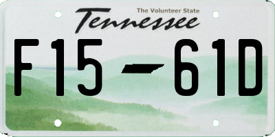 TN license plate F1561D