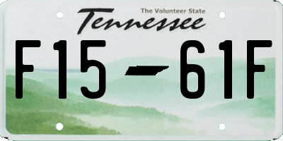 TN license plate F1561F