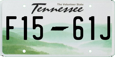 TN license plate F1561J