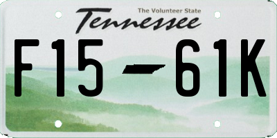 TN license plate F1561K