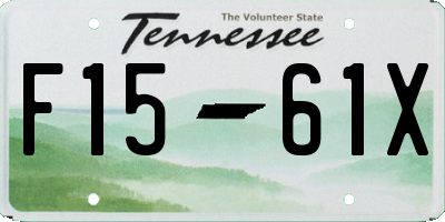 TN license plate F1561X