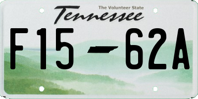 TN license plate F1562A