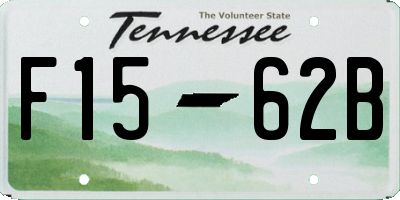 TN license plate F1562B