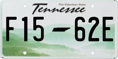 TN license plate F1562E
