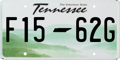 TN license plate F1562G