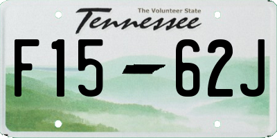 TN license plate F1562J