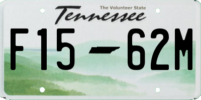 TN license plate F1562M