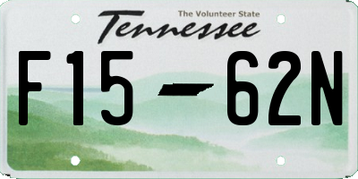 TN license plate F1562N
