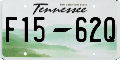 TN license plate F1562Q