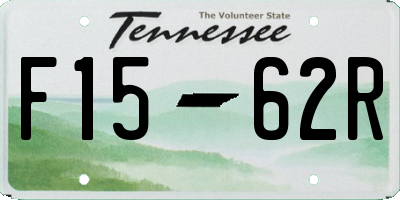 TN license plate F1562R