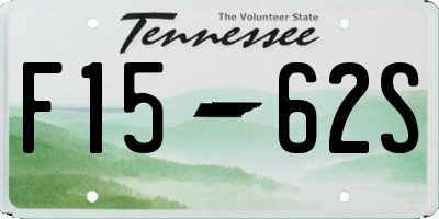 TN license plate F1562S