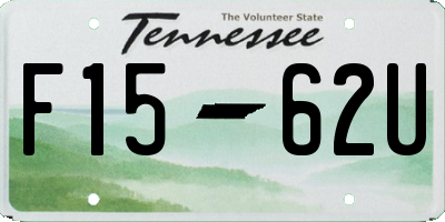 TN license plate F1562U