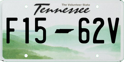 TN license plate F1562V