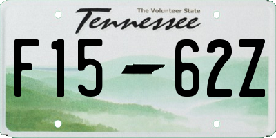 TN license plate F1562Z