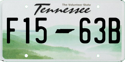 TN license plate F1563B