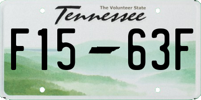 TN license plate F1563F