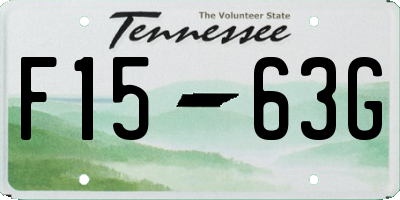 TN license plate F1563G