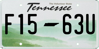 TN license plate F1563U