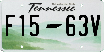 TN license plate F1563V
