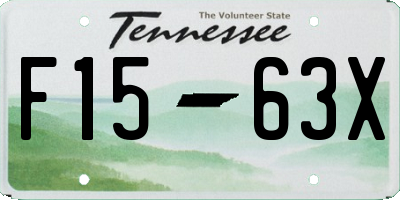 TN license plate F1563X