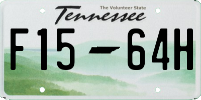 TN license plate F1564H