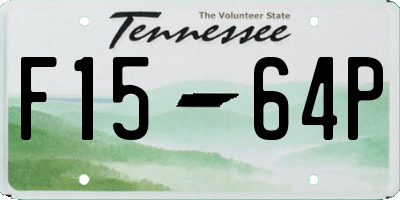 TN license plate F1564P
