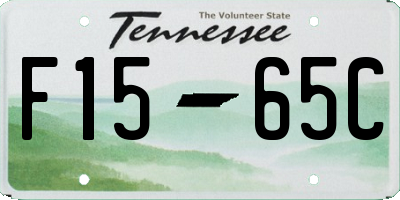 TN license plate F1565C