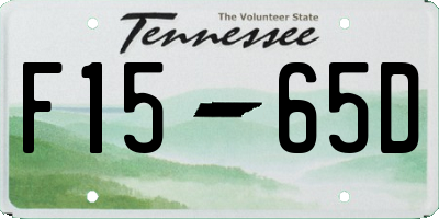 TN license plate F1565D
