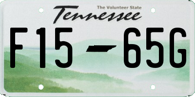 TN license plate F1565G