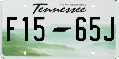 TN license plate F1565J