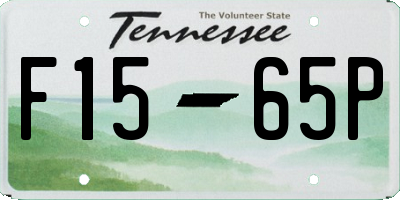 TN license plate F1565P