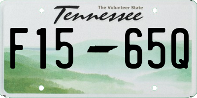 TN license plate F1565Q