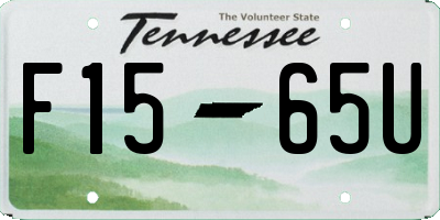 TN license plate F1565U