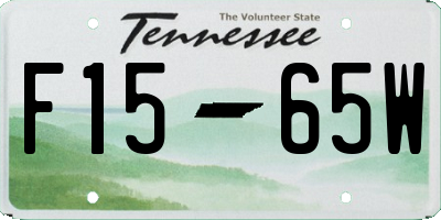 TN license plate F1565W