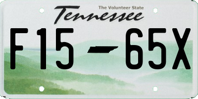 TN license plate F1565X
