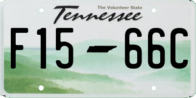 TN license plate F1566C
