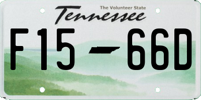 TN license plate F1566D