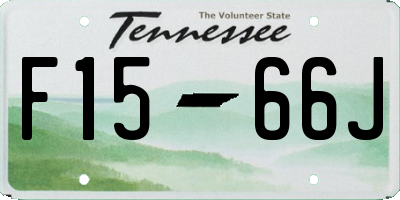 TN license plate F1566J