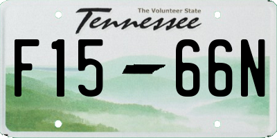 TN license plate F1566N