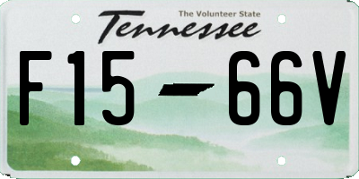 TN license plate F1566V