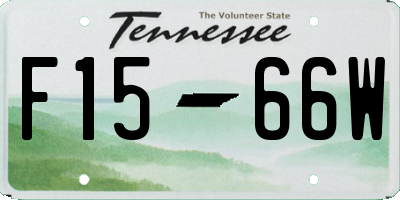 TN license plate F1566W