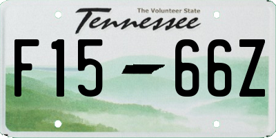 TN license plate F1566Z