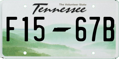 TN license plate F1567B