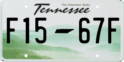 TN license plate F1567F